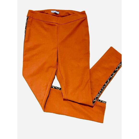 I Love Tyler Madison Peyton Pants Burnt Orange Leopard M mobwife tuxedo stripe - Picture 6 of 11